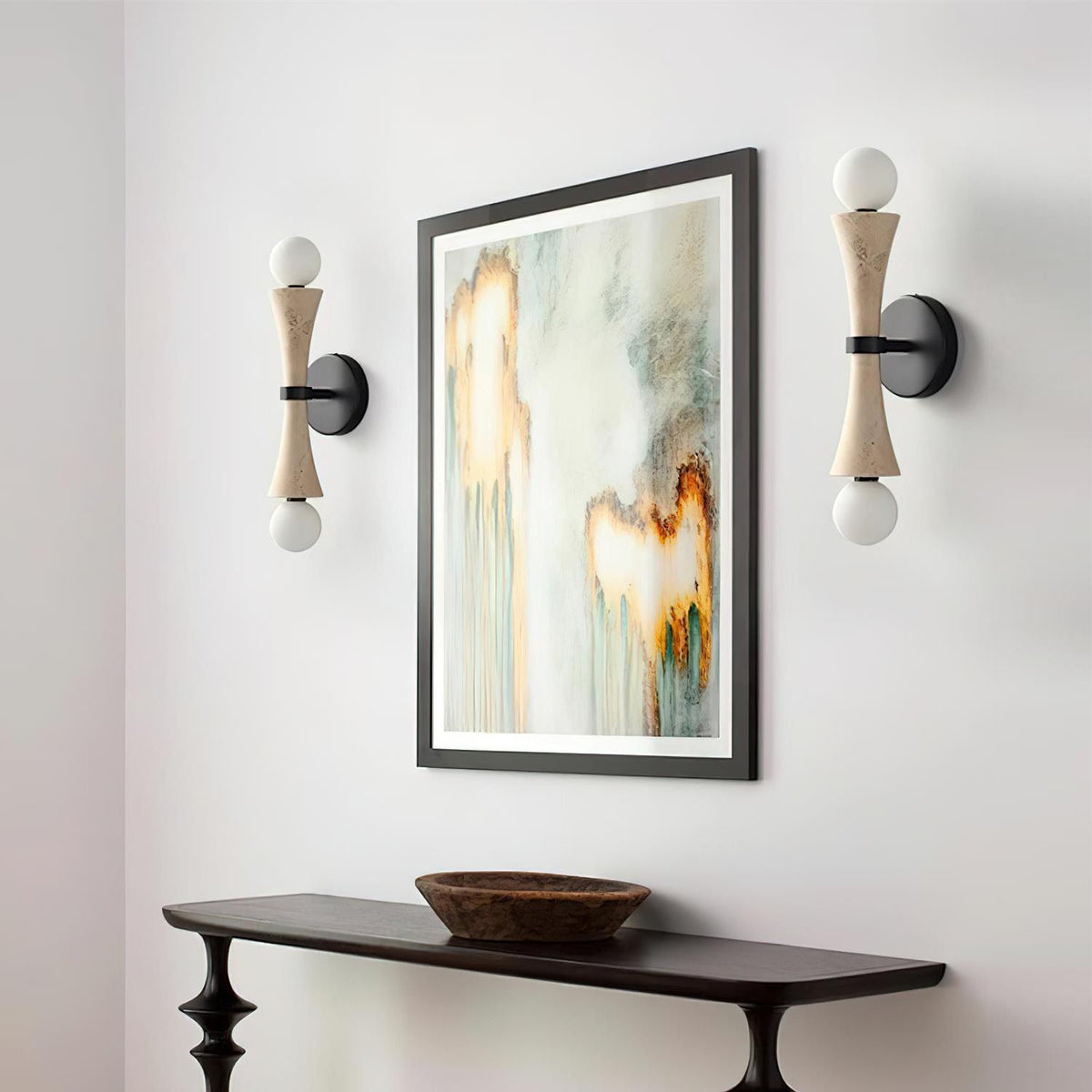 Dax Travertine Wall Sconce — AL-ST0328 — product view 1