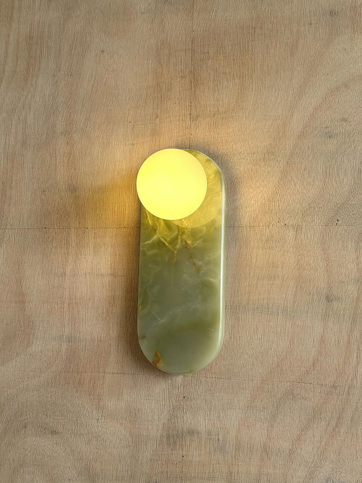 Lucie Organic Modern Onyx Wall Sconce — AL-ST0334 — product view 2
