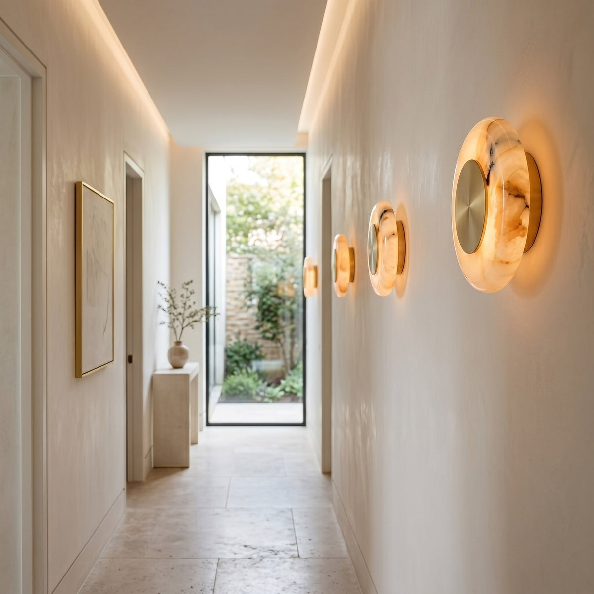 Ethereal Moon Onyx LED Wall Sconce — AL-ST0337 — product view 1