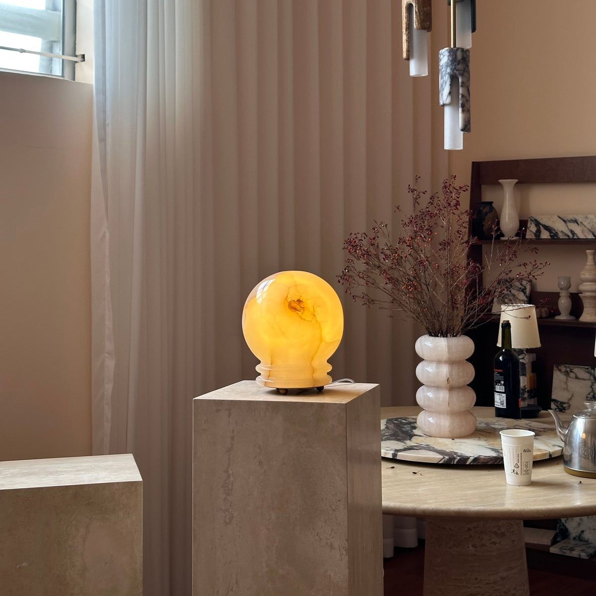 Ayesha Onyx LED Table Lamp — AL-ST0338 — product view 3