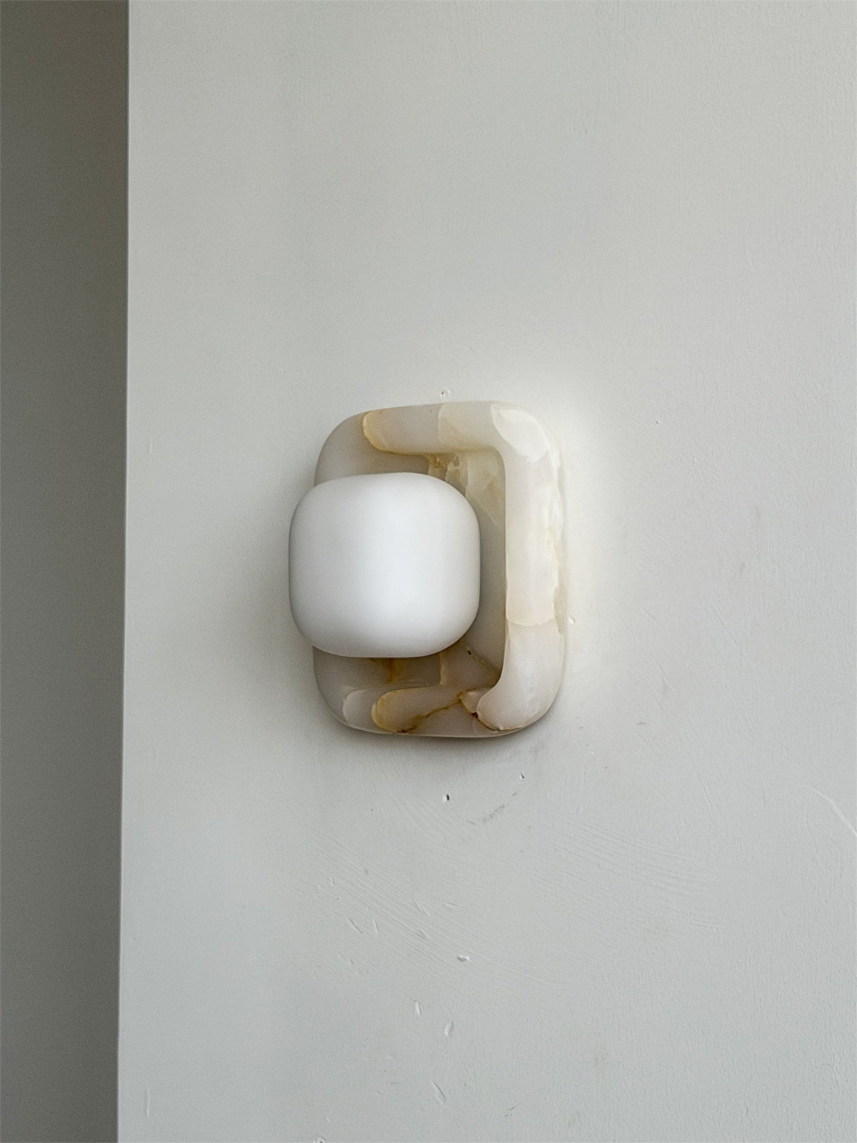 Quadra Onyx Wall Sconce with Glass Shade — AL-ST0340 — product view 3