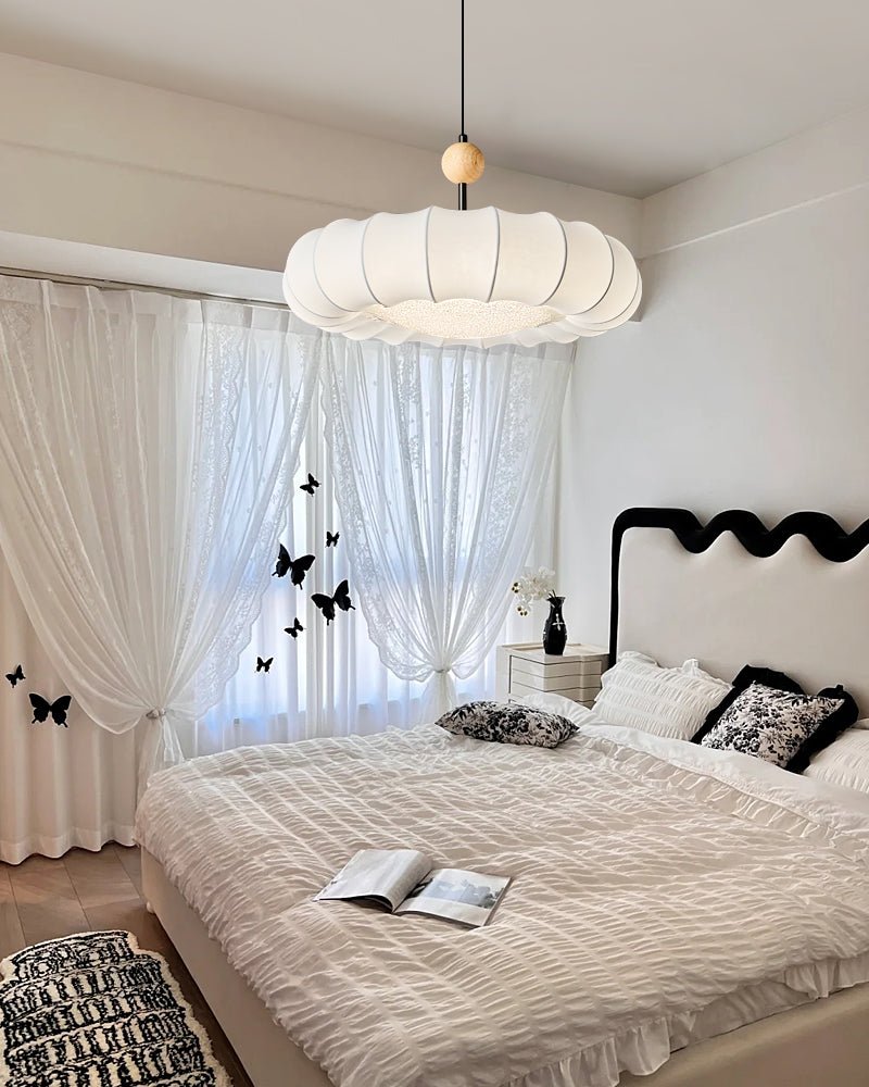 Lumi Fabric Pendant Light - Wabi-Sabi Japandi for Dining Table