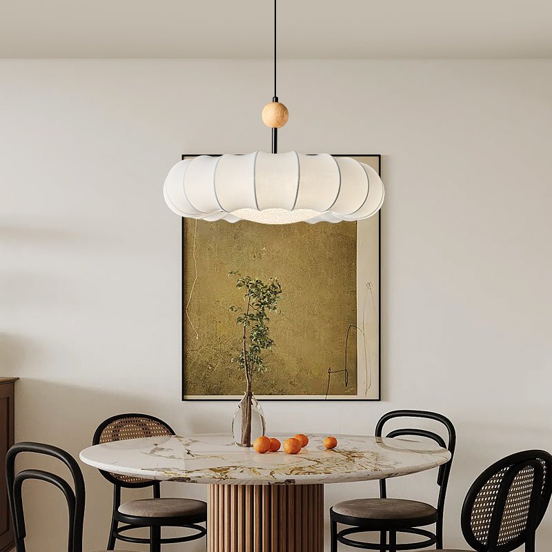 Lumi Fabric Pendant Light - Wabi-Sabi Japandi for Dining Table
