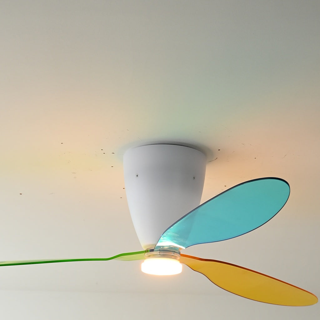 FAN933-01 white flush-mount housing and ceiling-contact close-up