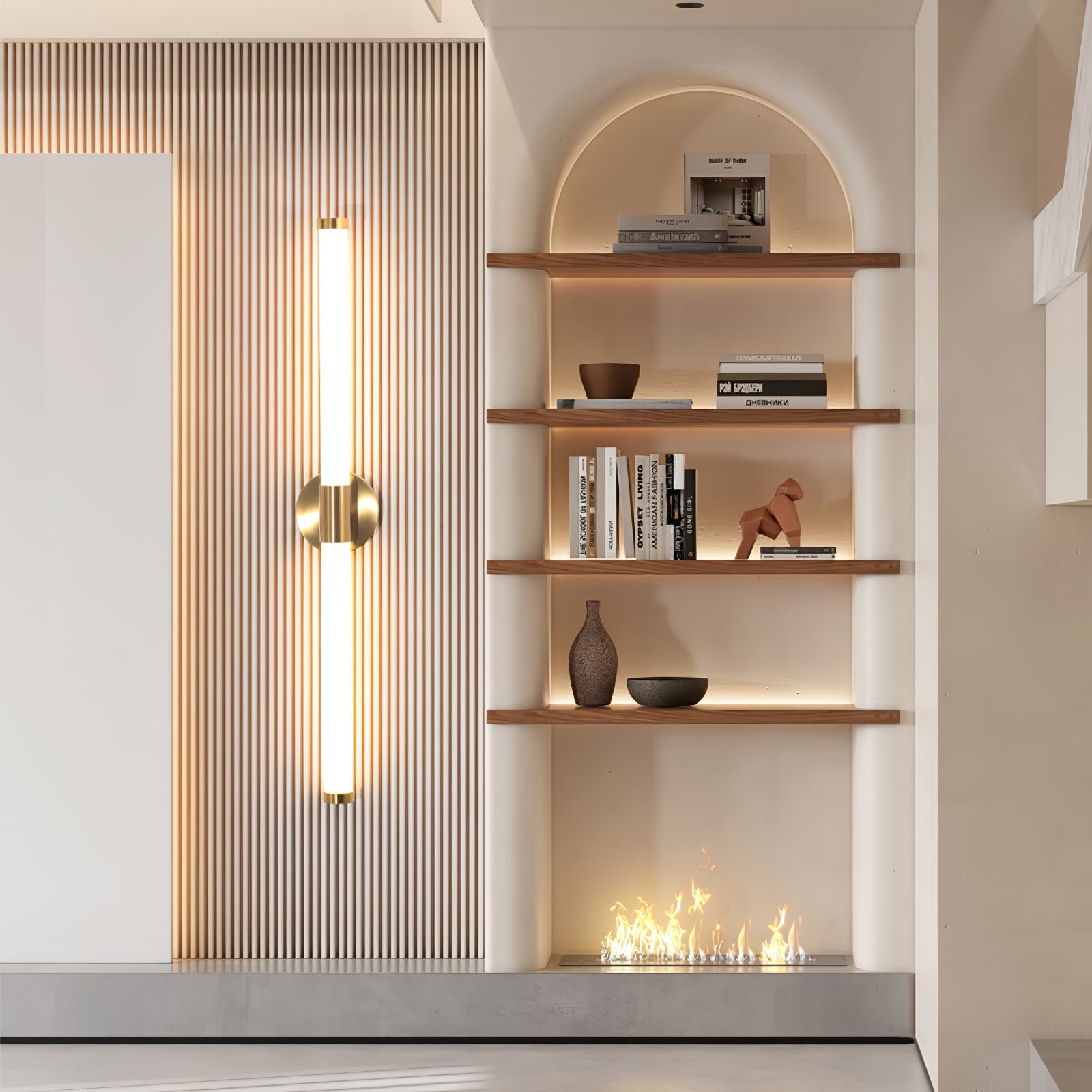 Aurelia metal and acrylic wall light - modern minimalist style for hallways and bedrooms