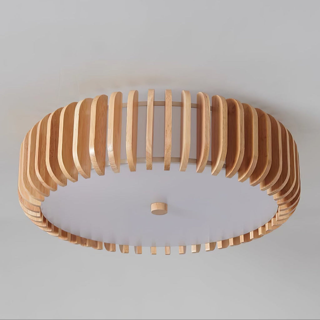 Oakflare Natural Wood Ceiling Light - Japanese Style Living Room and Bedroom