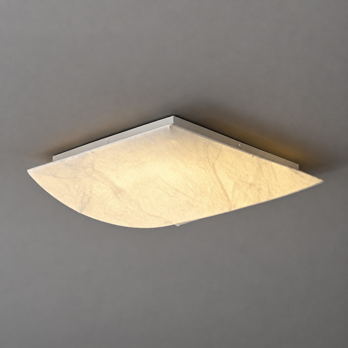 Cocivale Mulberry Silk Single-Curve Ceiling Light — product photograph