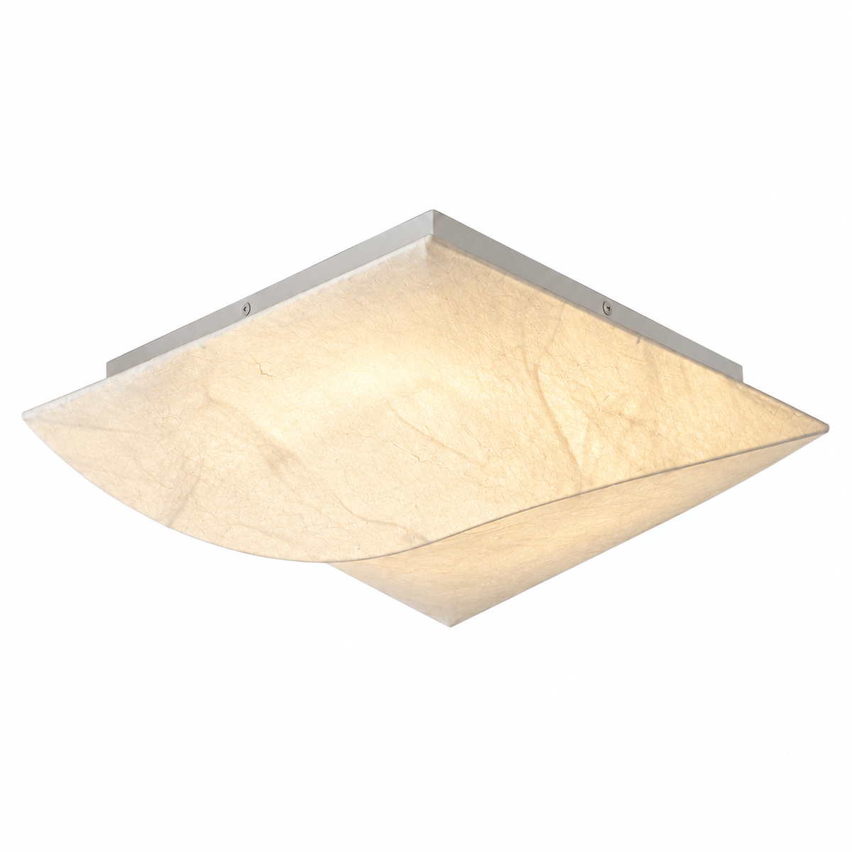 Cocivale Mulberry Silk Single-Curve Ceiling Light — complete product on white background