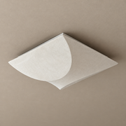 Cocivale Mulberry Silk Double-Curve Ceiling Light — light off, complete fixture