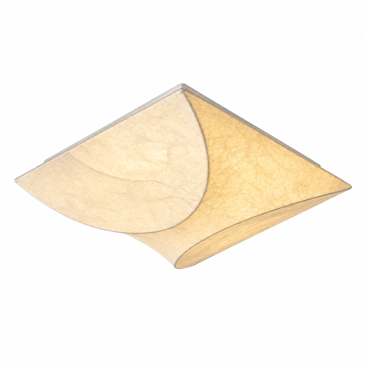 Cocivale Mulberry Silk Double-Curve Ceiling Light — complete product on white background