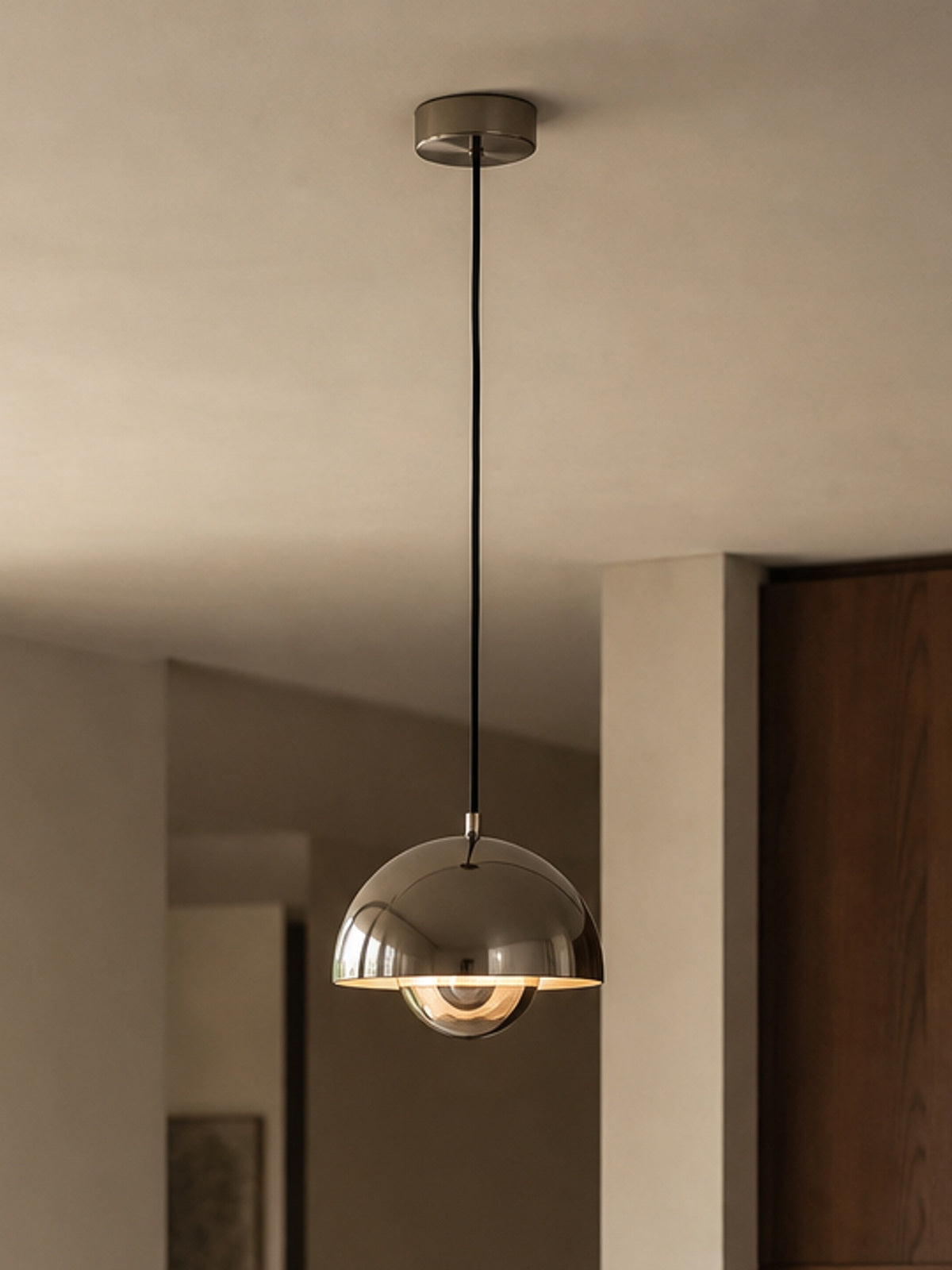 Colorful Flowerpot Metal Dome Pendant Light — desktop collection card lifestyle image