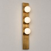 Modern Bronze Glass Globe Linear Wall Sconce - product image 01