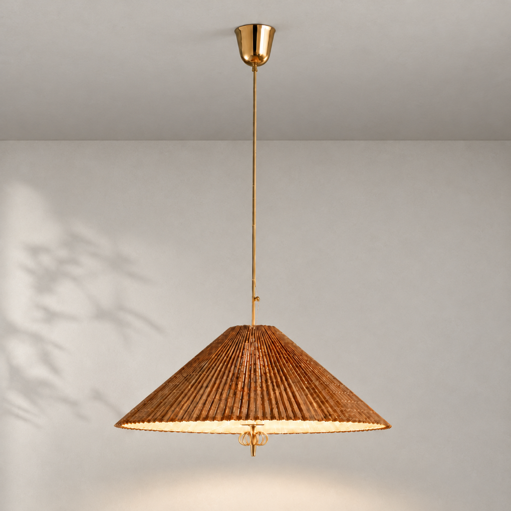 Modern Woven Cone Pendant Light - generated workflow 01 01-hero-product