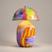 Hand-Painted Multicolor Ceramic Table Lamp - 01 01-hero-product