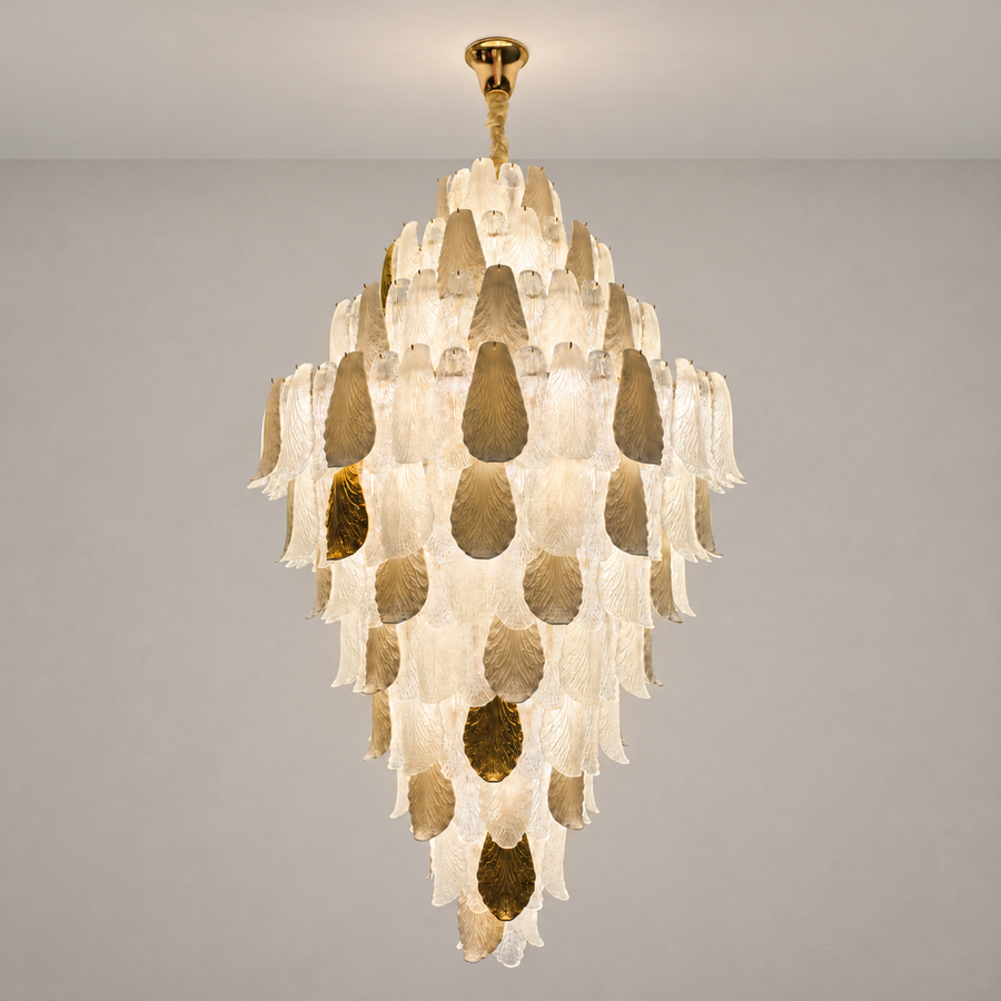 Velipetal Ceramic and Glass Grand Chandelier