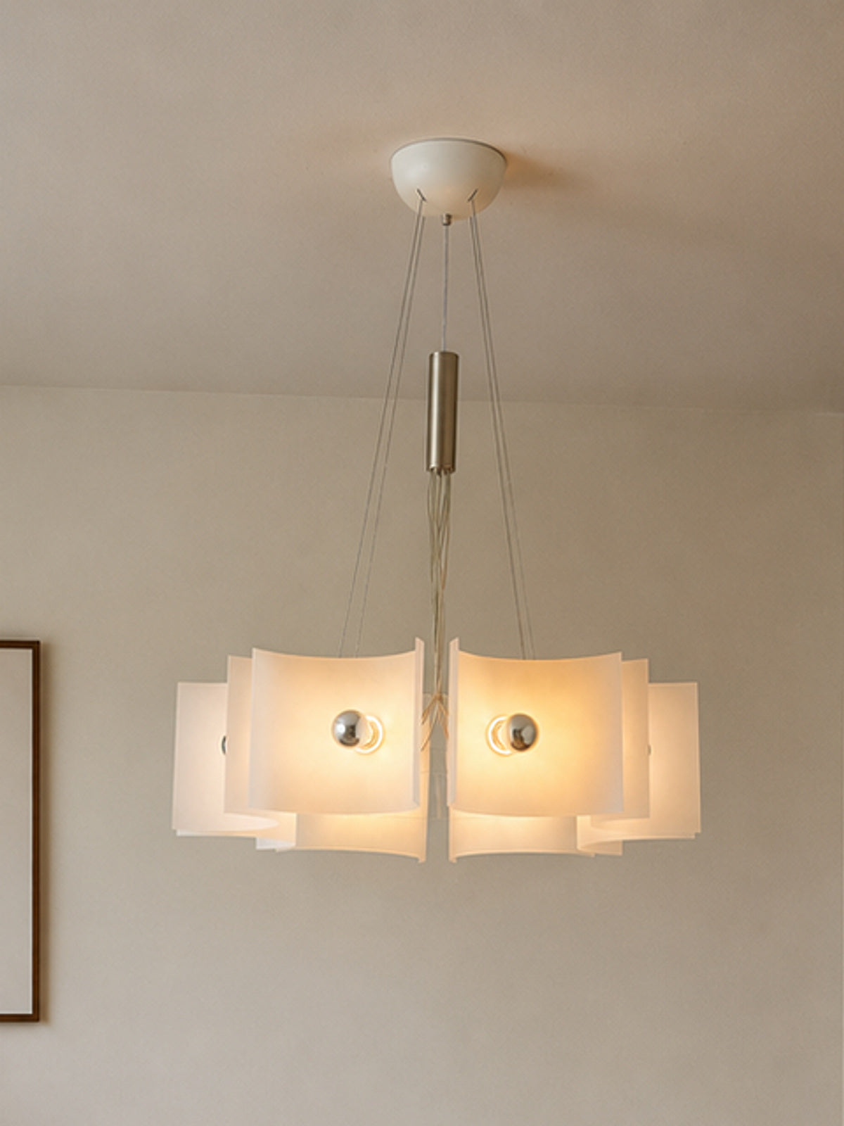 Nivelle 8-Light Sculptural Acrylic Chandelier — desktop collection card lifestyle image