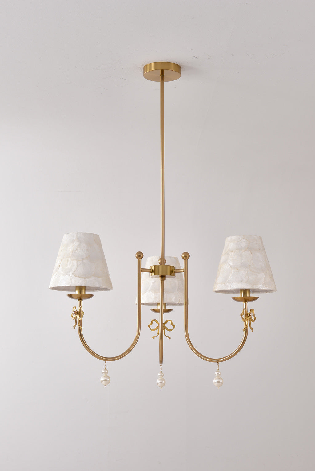 Rosnacre 3-light chandelier - real off