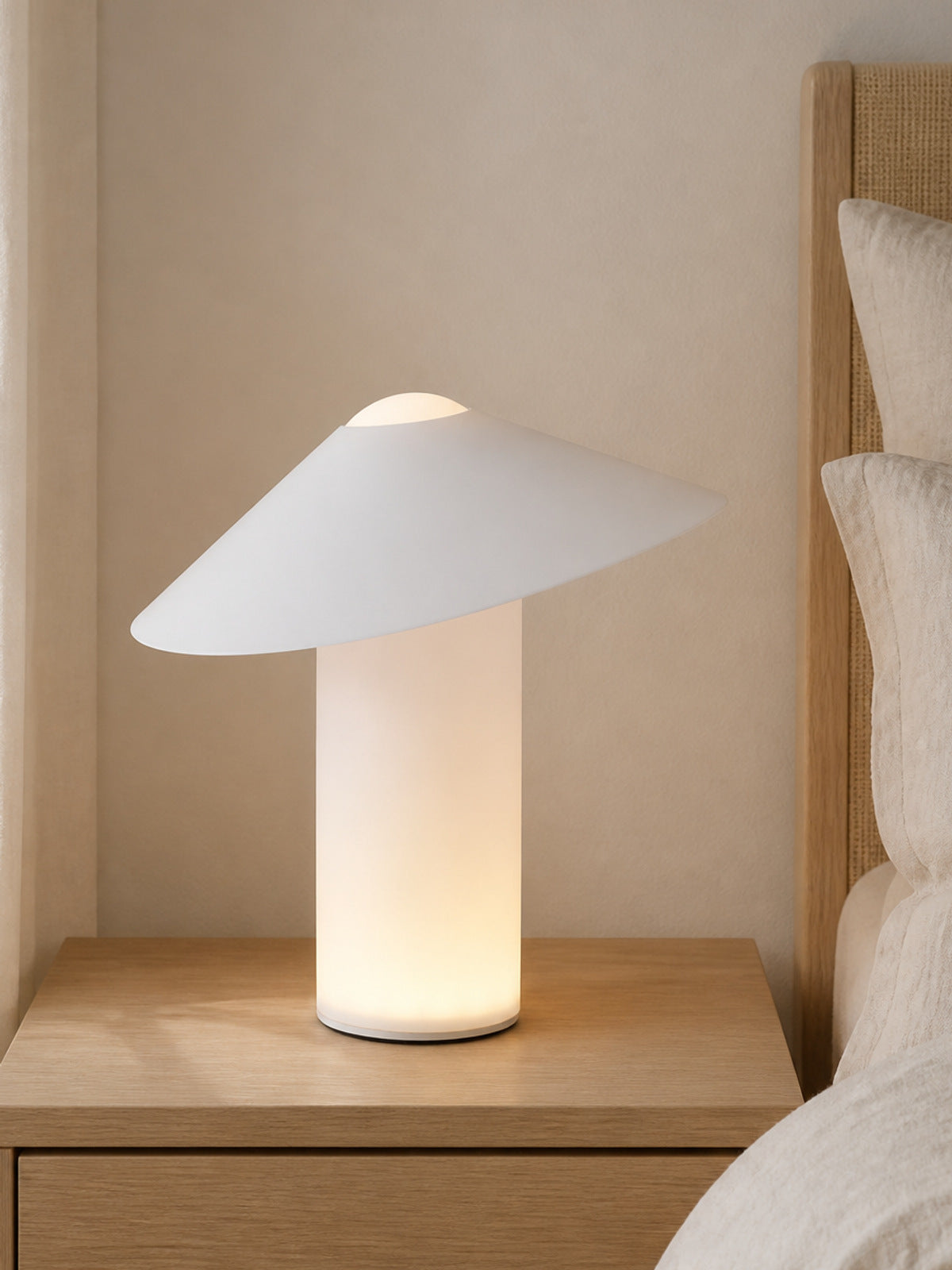 Velaire Sculptural Wing Table Lamp — desktop collection card lifestyle image