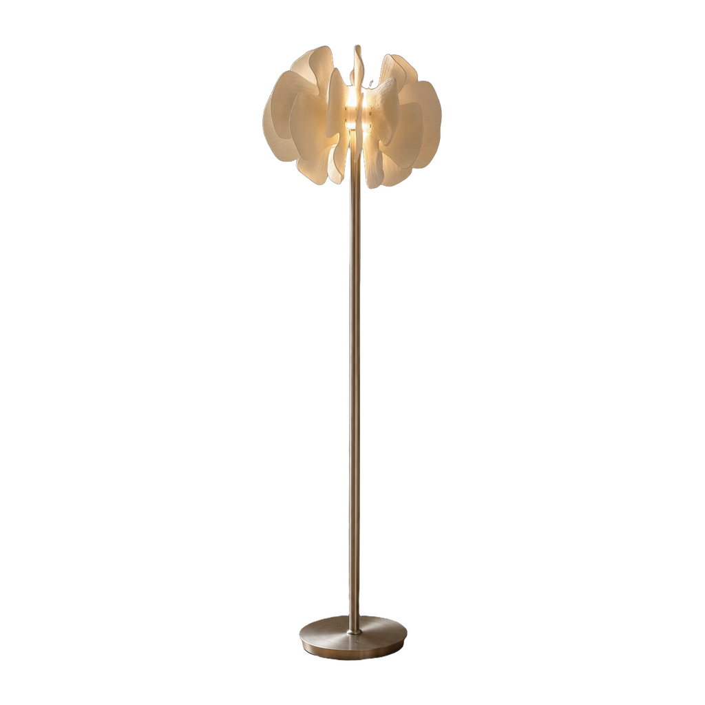 Petalisse Ceramic Petal Floor Lamp — complete product view on a pure white background