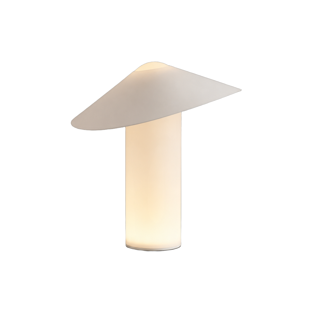 Velaire Sculptural Wing Table Lamp — complete product view on a pure white background