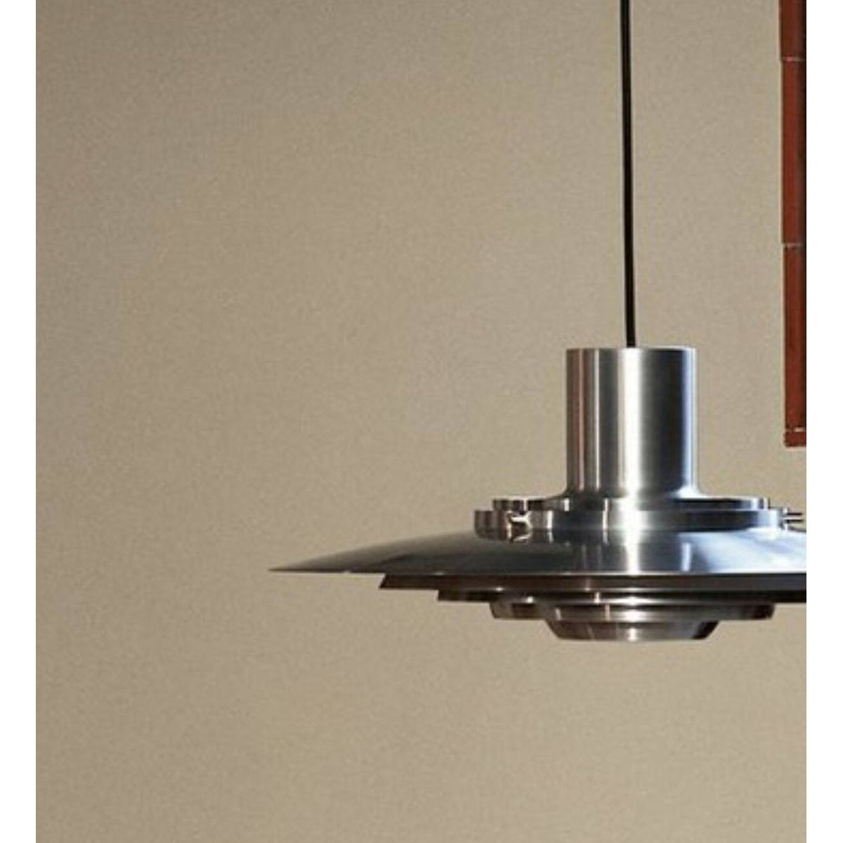 Layered Brushed Metal Pendant Light detail view 03
