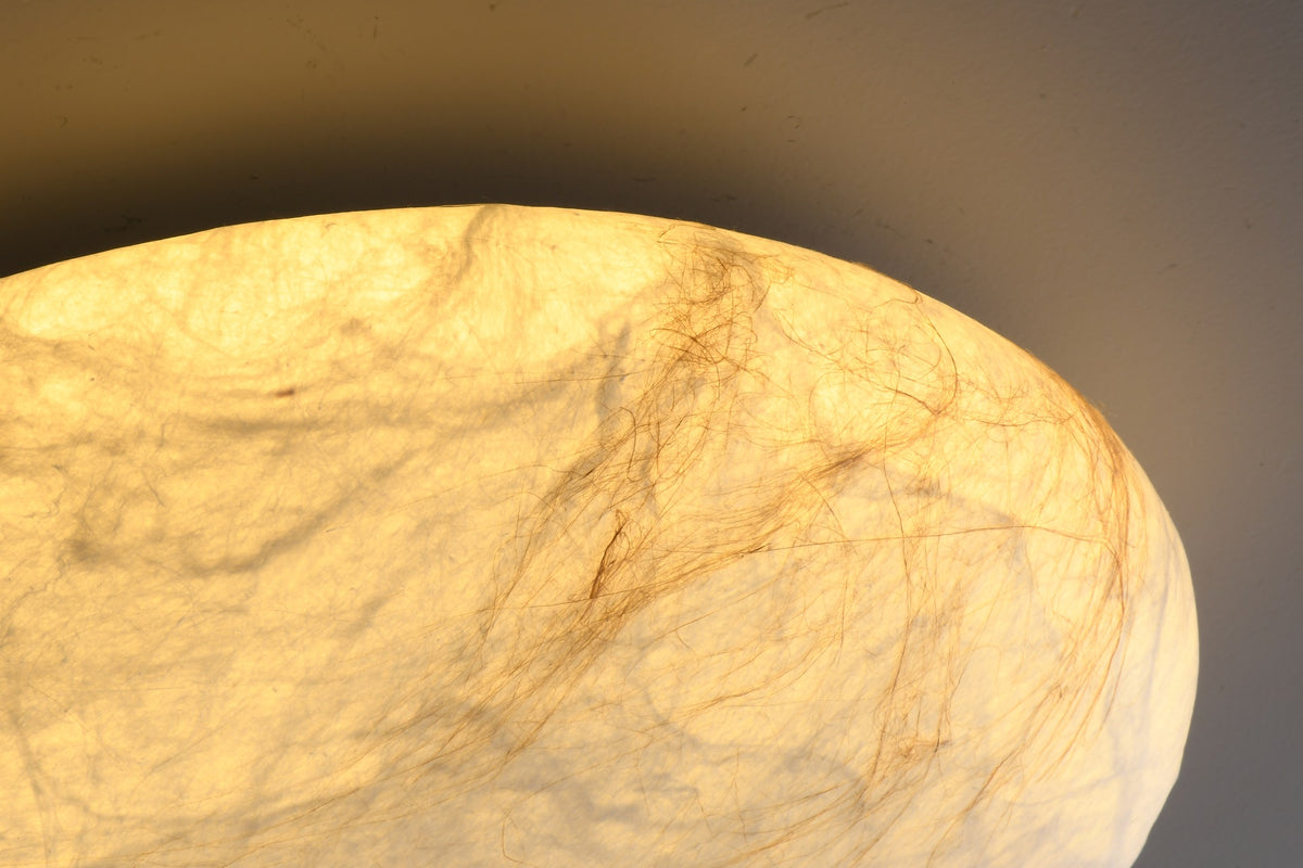 Natural silk and tan hemp fiber texture detail 2
