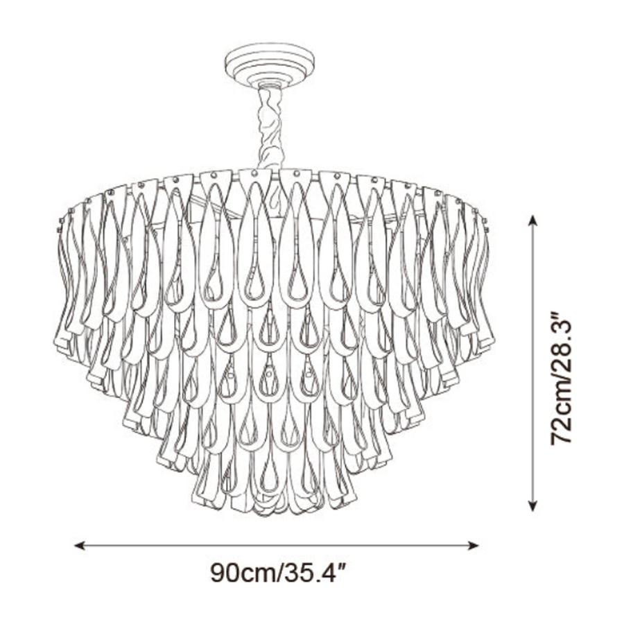 JRJ-04 Ø 90 cm / 35.4 in dimensions