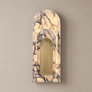 Bulgari Marble and Brushed Copper Arched Wall Sconce - 01 01-hero-product