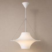 White Acrylic Saucer Pendant Light - 01 01-hero-product