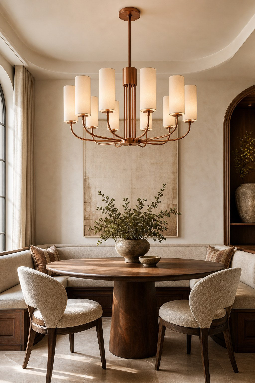 Solid Brass Tiered Chandelier product view, view 4