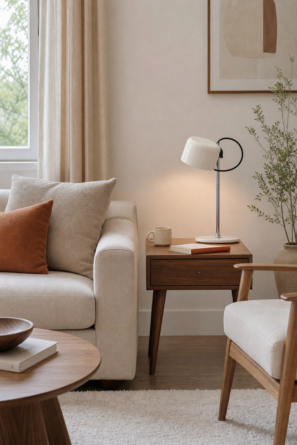 Adjustable Gloss Aluminum Table Lamp - 04 05-wide-living-room-side-table-daylight