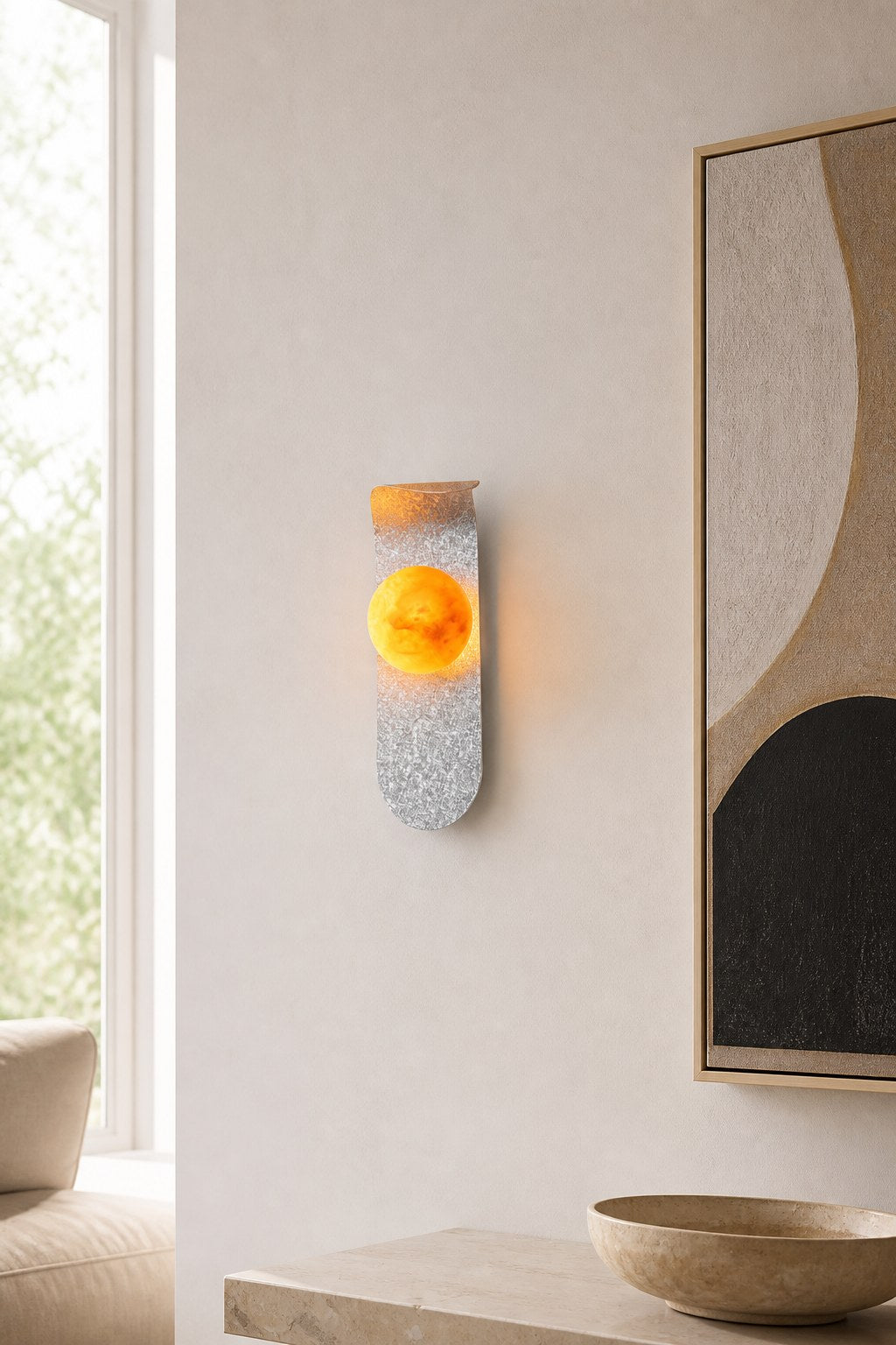 Crackle Gold Spanish Marble Wall Sconce - 06 10-gallery-wall-daylight
