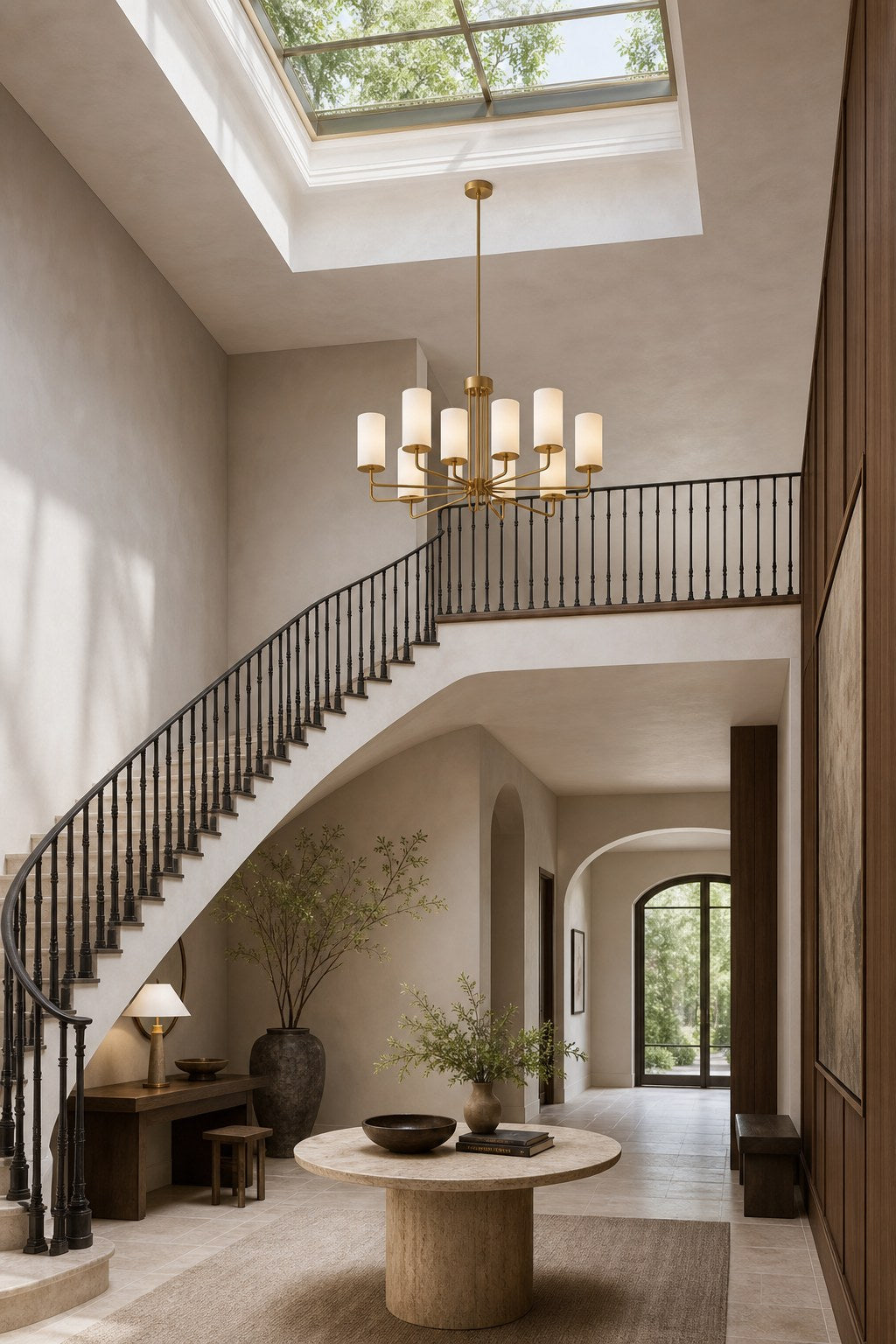 Solid Brass Tiered Chandelier product view, view 7