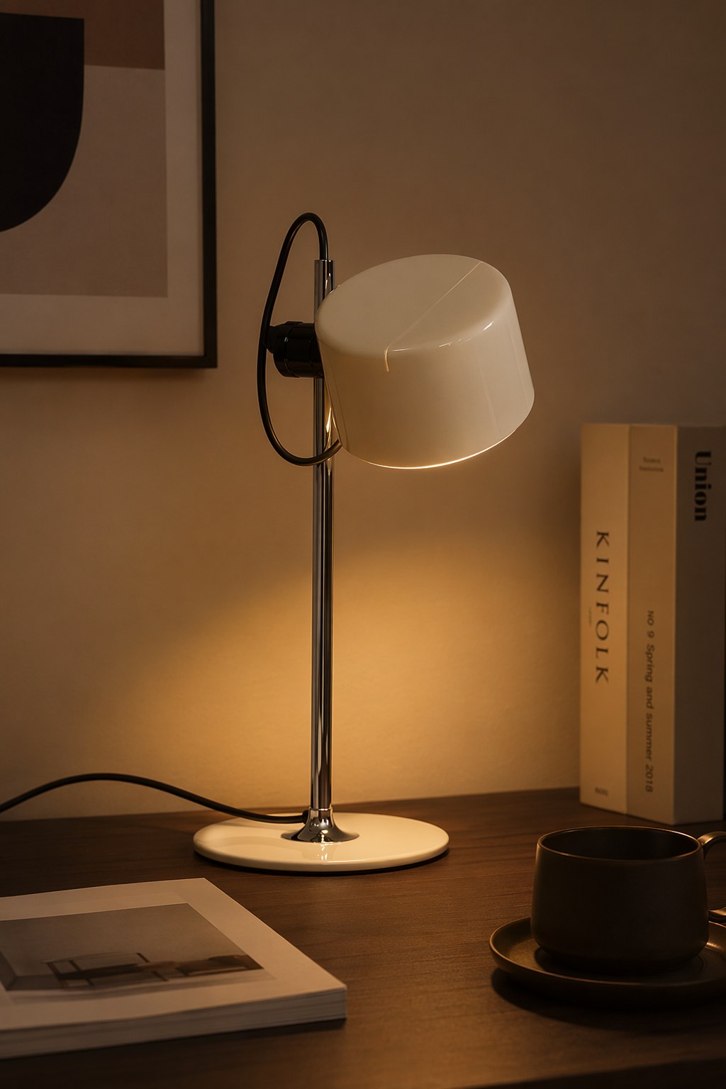 Adjustable Gloss Aluminum Table Lamp - 07 10-night-mood