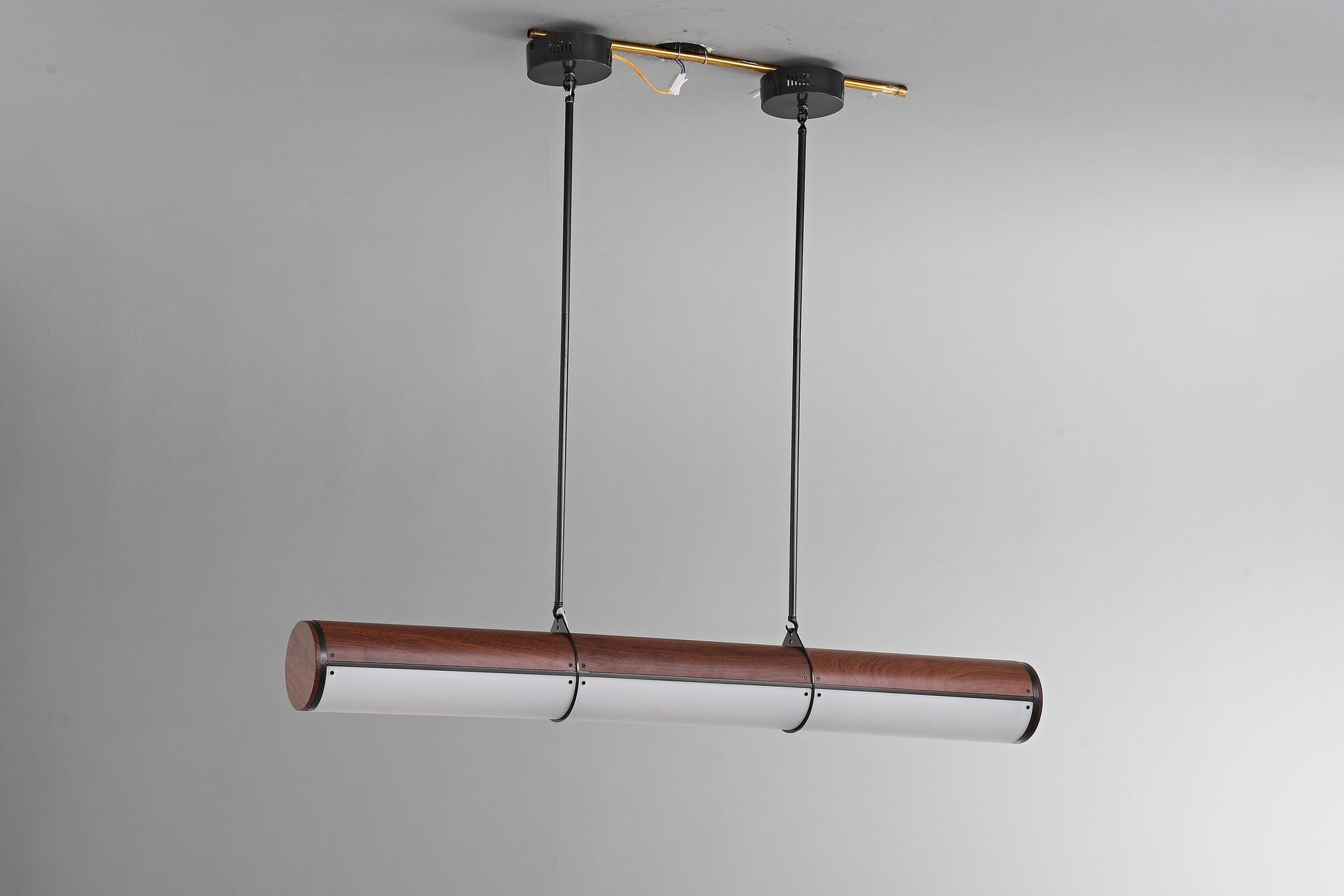Wood-Grain Acrylic Linear Pendant Light - 08 4-25- 408