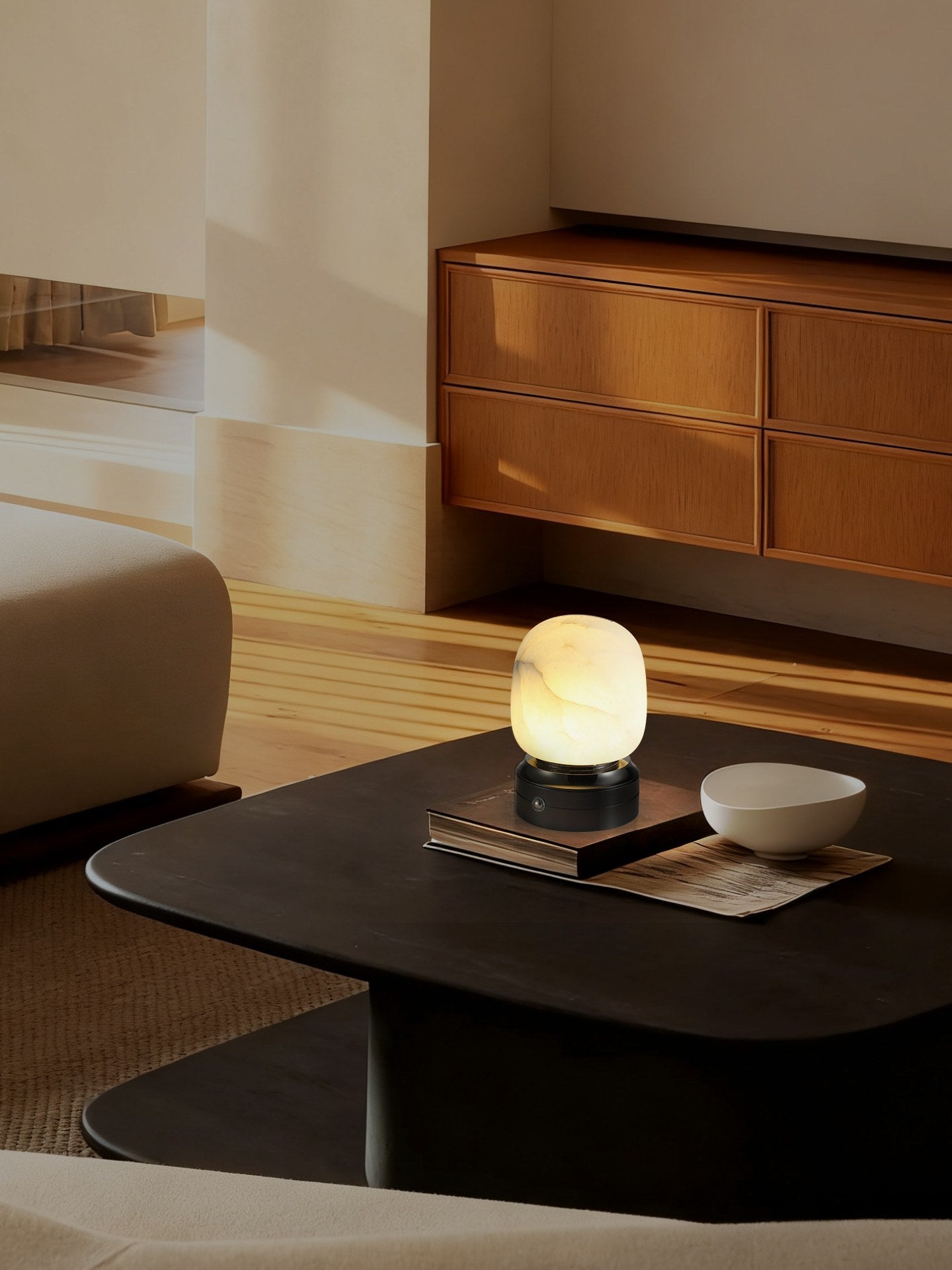 Spanish Alabaster USB Touch Table Lamp - 10 场景 (3)
