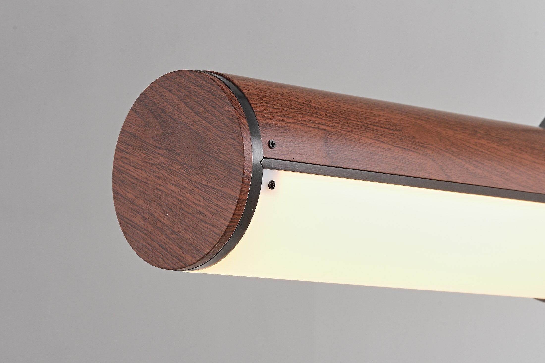 Wood-Grain Acrylic Linear Pendant Light - 10 4-25- 419