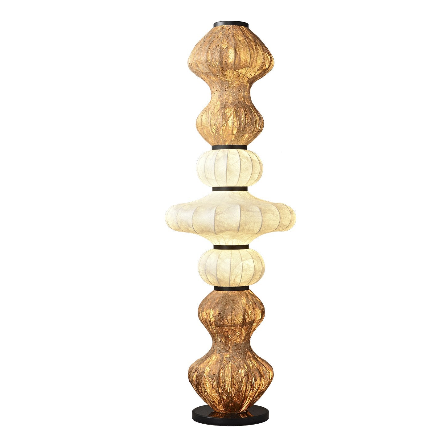 Sculptural Silk Floor Lamp - 12 白底