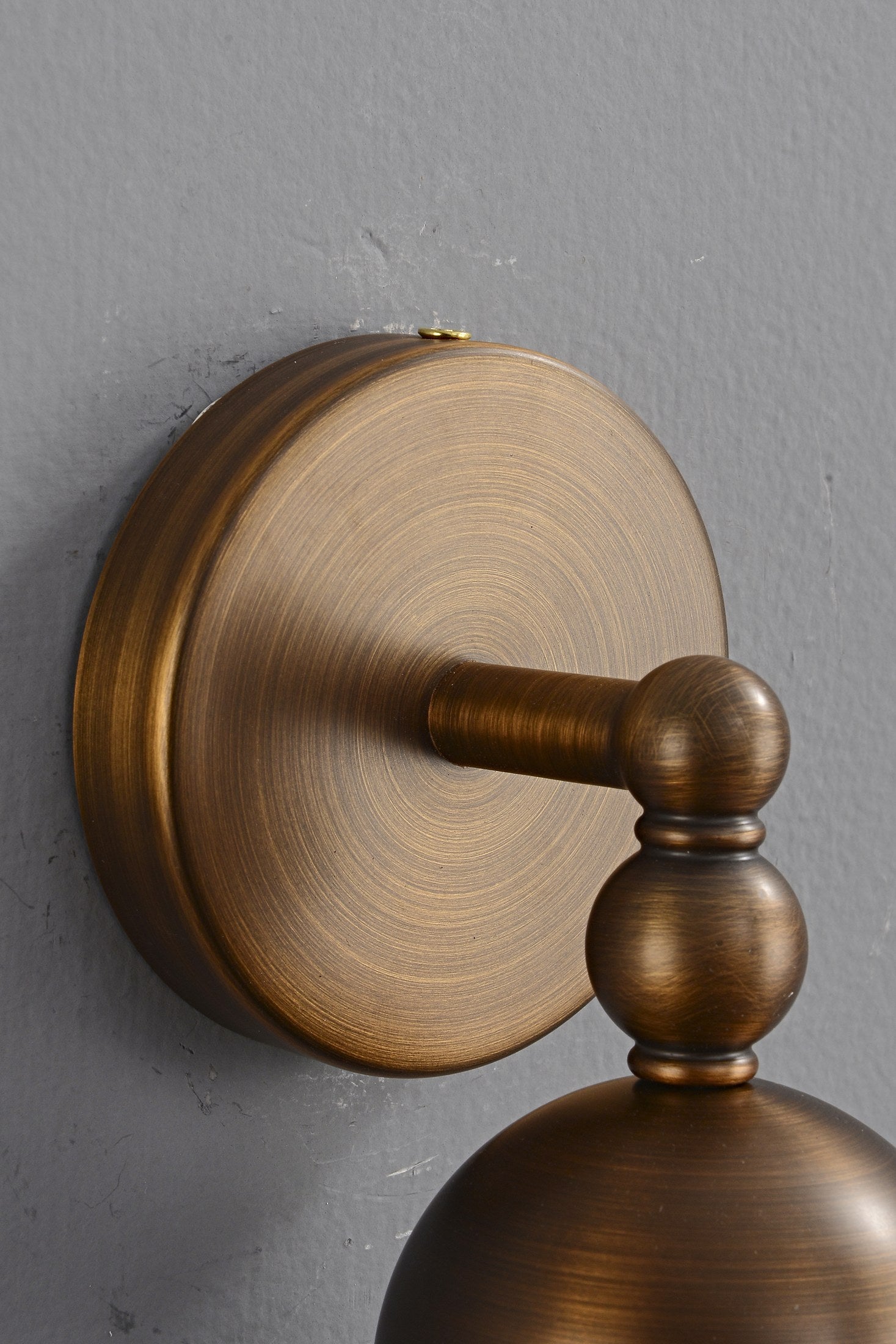 Snowflake Alabaster and Antique Copper Cylinder Wall Sconce - 14 11-22 35