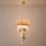 Ondelisse Ivory Jellyfish Pendant Light — generated installed hero