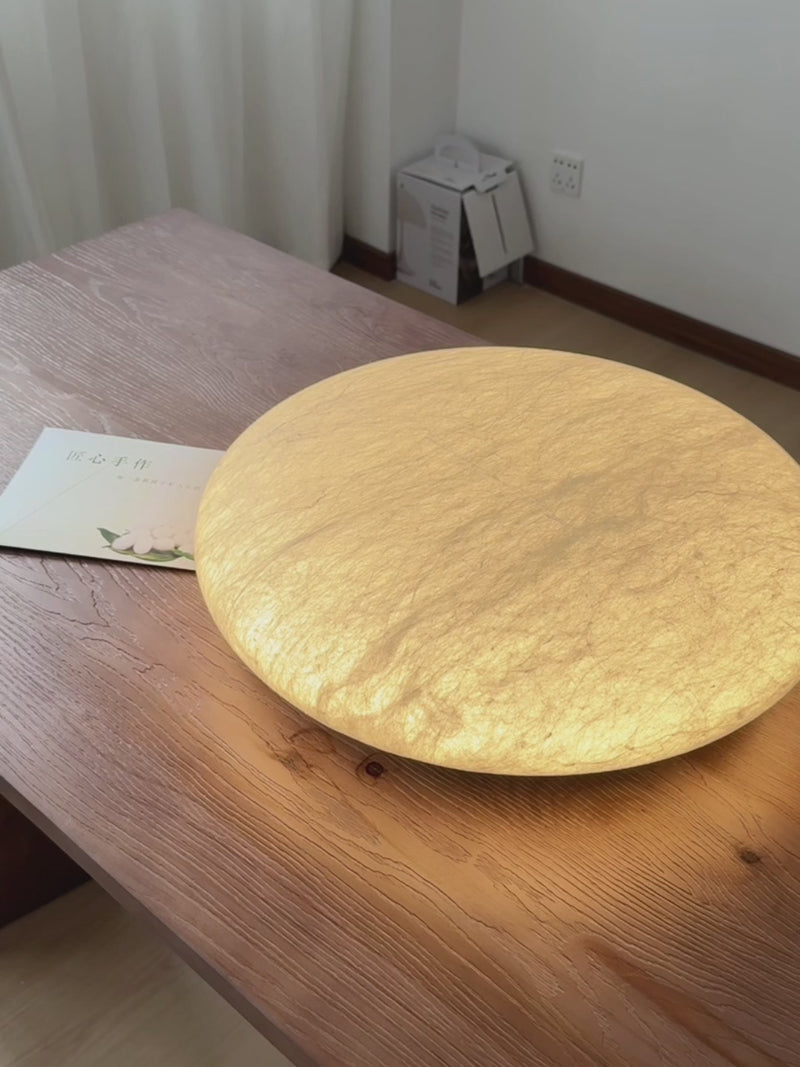 Modern Mulberry Silk Ceiling Light in White - product gallery video