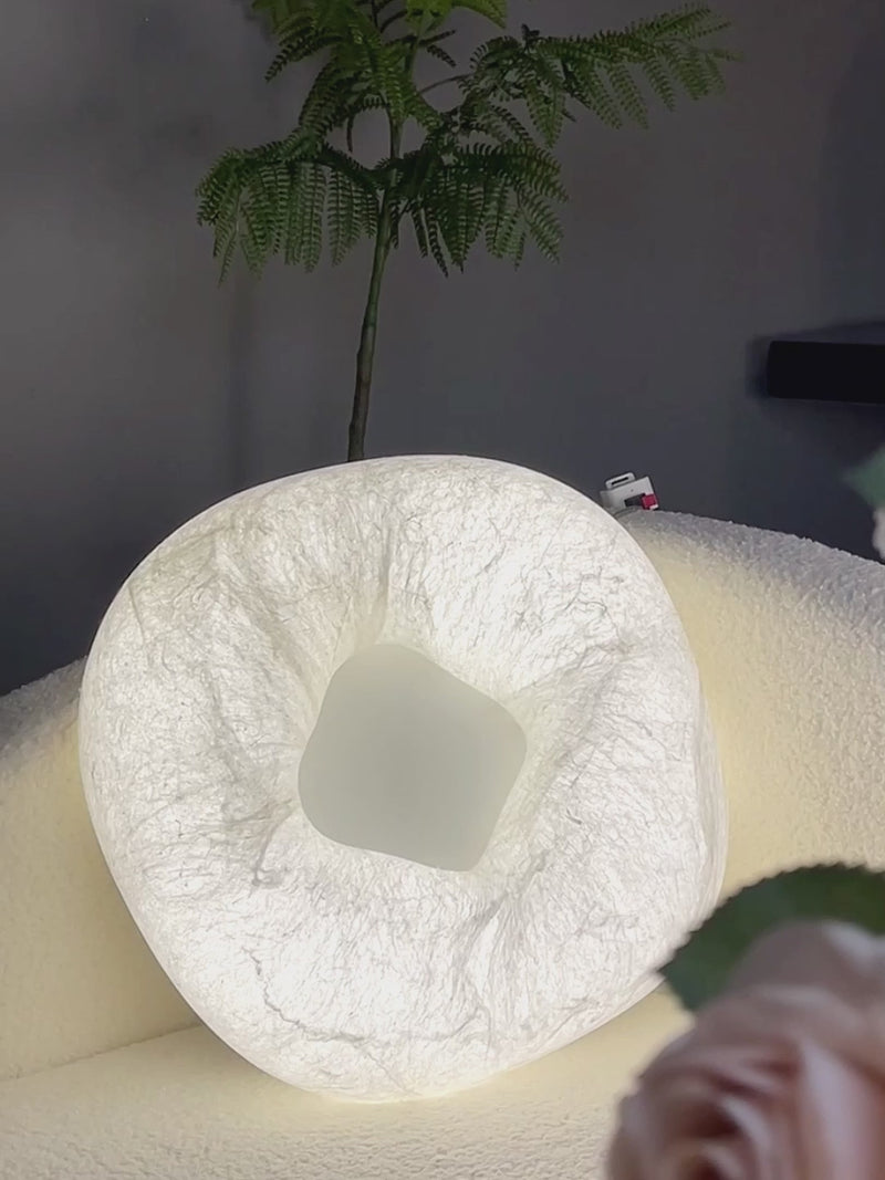 Handmade Mulberry Silk Cloud Ceiling Light in White - product gallery video