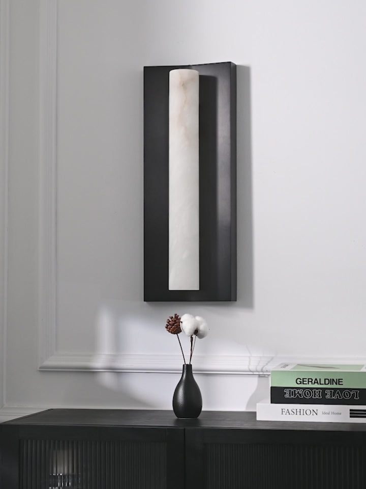 Modern Spanish Snowflake Marble Wall Sconce - product video