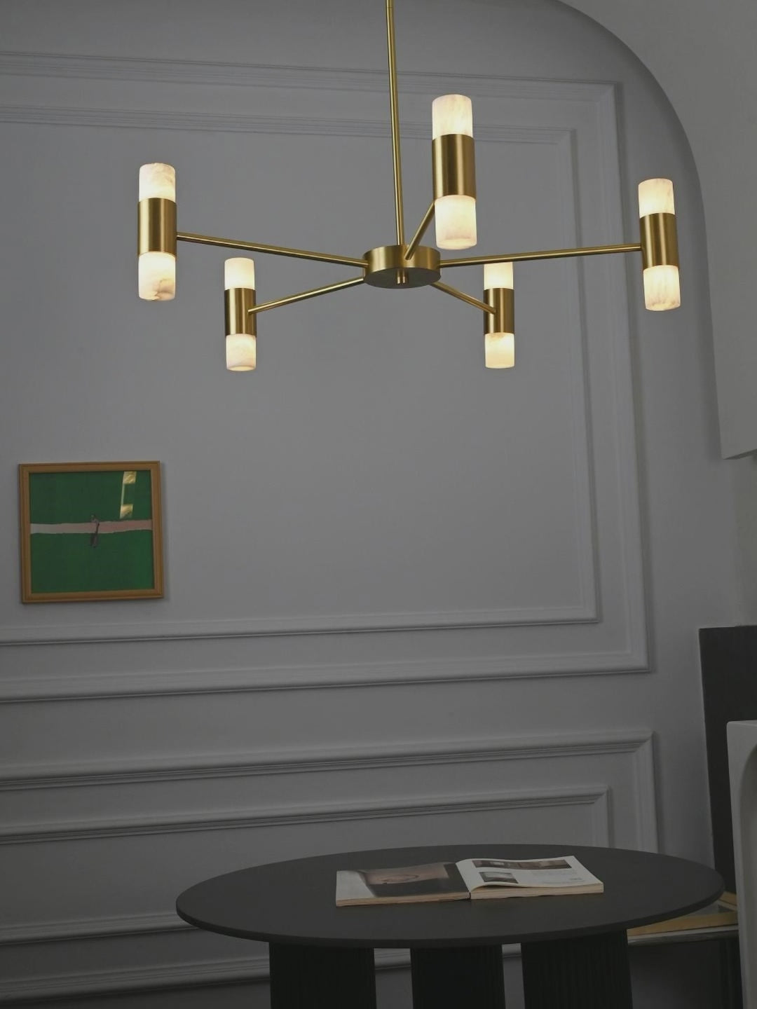 Modern Spanish Alabaster Branch Chandelier - product video