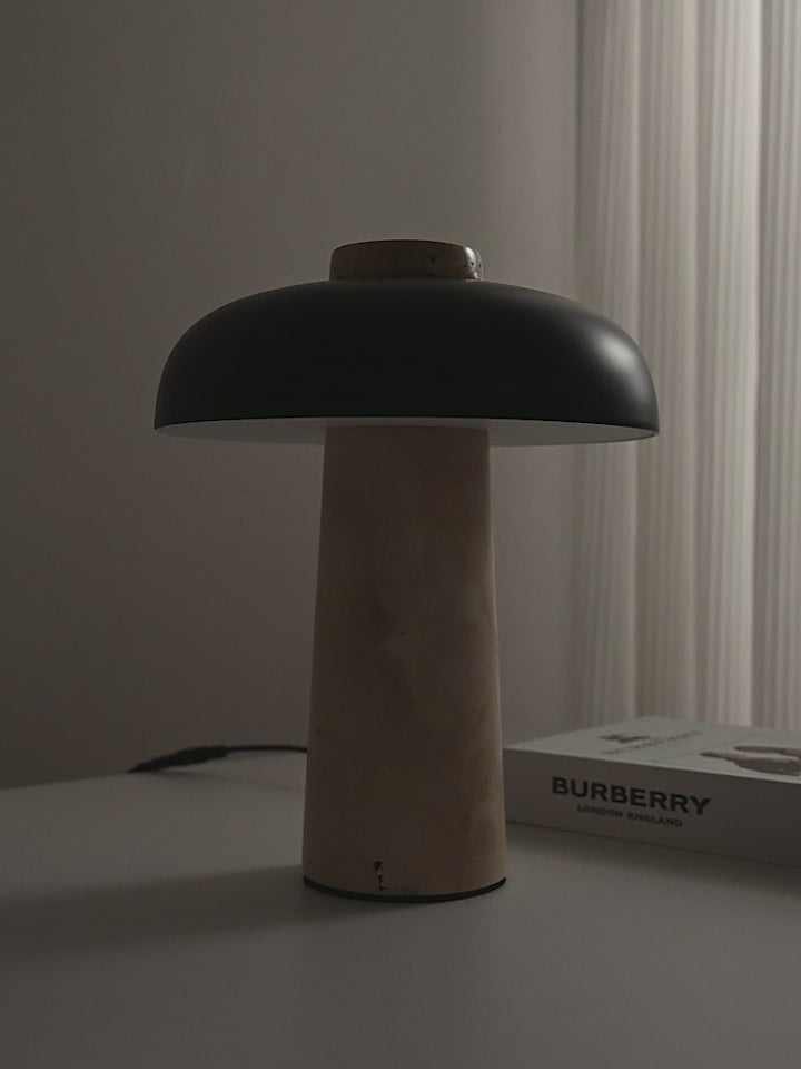 Modern Black Marble LED Table Lamp - product video