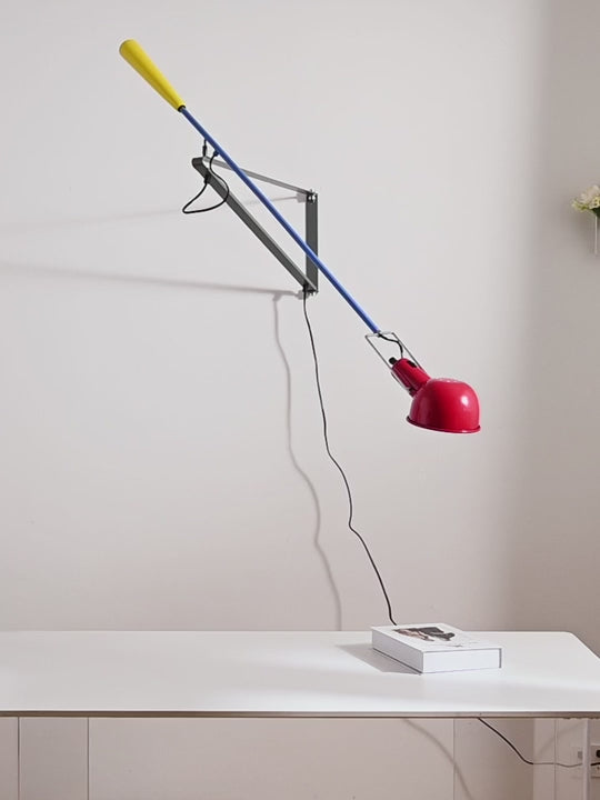 Colorful Swing-Arm Wall Lamp - product gallery video