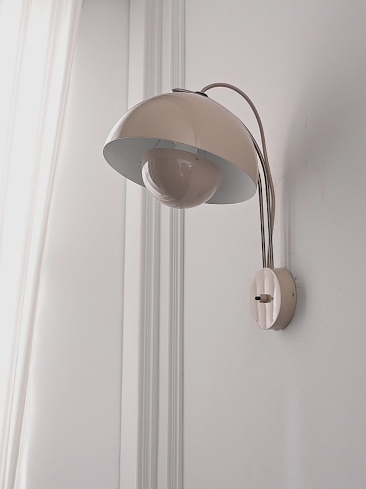 Modern Glossy Dome Wall Sconce - product video