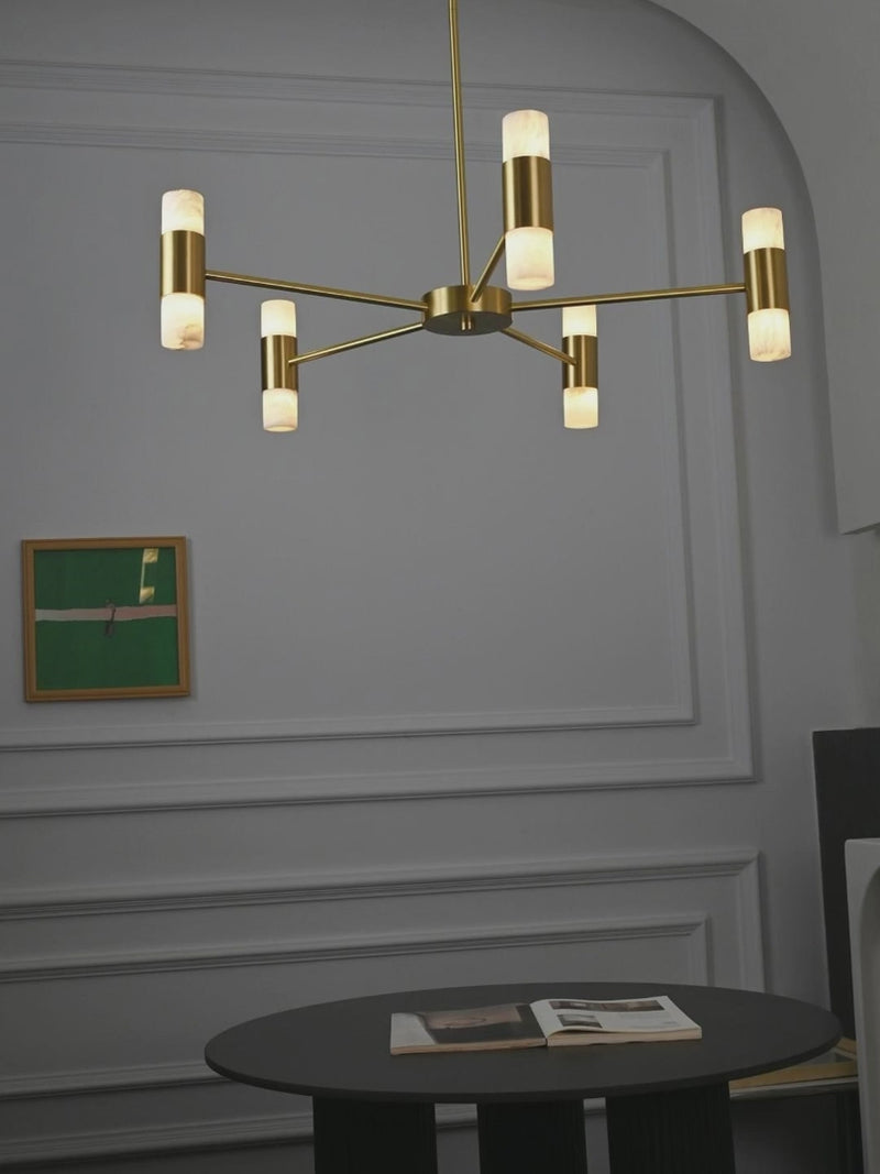 Modern Alabaster Branch Chandelier - product gallery video