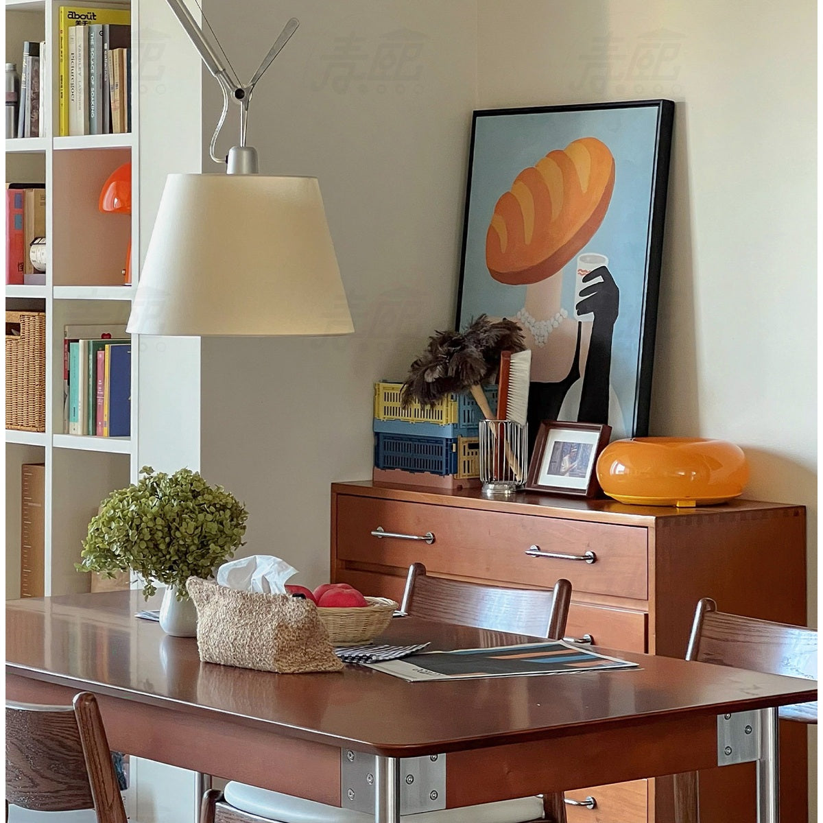 Bauhaus Adjustable Swing Arm Pendant Light real view 01
