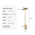 Modern Travertine Leather Floor Lamp in Gold - 11 sku-travertine-leather-floor-lamp-small